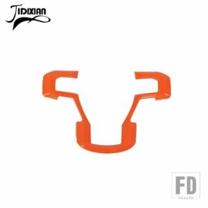 フォード ABS ステアリングホイール装飾パネルカバー F150 2015-20 インテリアアクセサリー - Orange