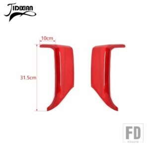 スズキ ABS フロントバンパーガード装飾カバーステッカー ジムニー 2019-22 外装アクセサリー - Red