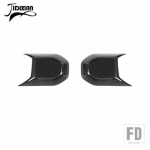 ジープ ラングラー JL グラディエーター JT 2018-24 フロントバンパーガード装飾カバー - carbon fiber 2 pcs