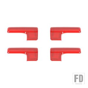 フォード インテリアモールディングドアインナーハンドル装飾カバーアクセサリー F150 2009-14 - Red