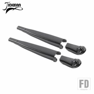 スズキ ABS フロントガラスワイパー装飾カバー ジムニー 2019-23 アップ外装アクセサリー - carbon fiber grain