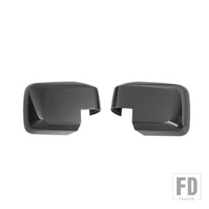 フォード リアビューバックミラーシェル装飾カバーブロンコ 2021-24 アップ外装アクセサリー - carbon fiber grain