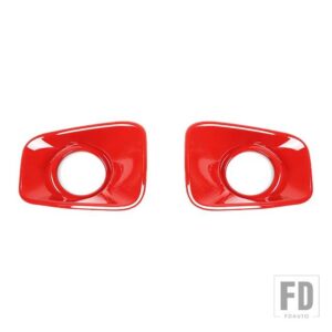スズキ ランプフードフロントフォグライトランプ装飾カバー ジムニー 2019-24 アップアクセサリー - Red