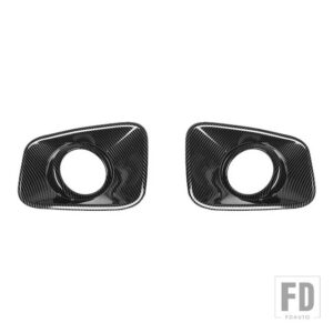 スズキ ランプフードフロントフォグライトランプ装飾カバー ジムニー 2019-24 アップアクセサリー - carbon fiber grain