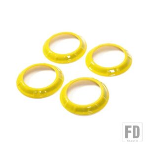 ジープ 車内空調アウトレットベント装飾カバーラングラー JK 2011-17用 - Yellow