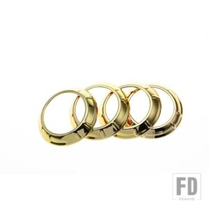 ジープ 車内空調アウトレットベント装飾カバーラングラー JK 2011-17用 - Gold