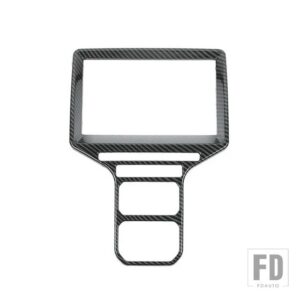 フォード ABS カーセンターコンソールナビゲーション装飾パネルカバーステッカー F150 2013 2014 カーインテリアアクセサリー - A carbon fiber