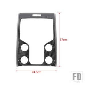 フォード ABS カーセンターコンソールナビゲーション装飾パネルカバーステッカー F150 2013 2014 カーインテリアアクセサリー - B carbon fiber
