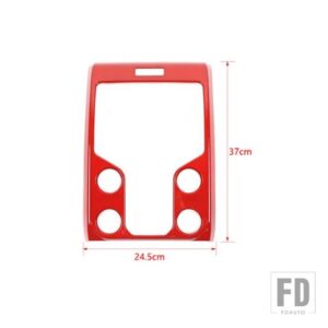 フォード ABS カーセンターコンソールナビゲーション装飾パネルカバーステッカー F150 2013 2014 カーインテリアアクセサリー - B red