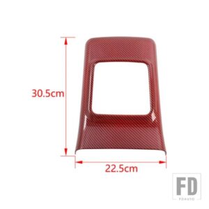 フォード ブロンコ 2021-24 車後列シート窓スイッチパネル装飾カバーインテリアアクセサリー - Red Carbon Fiber