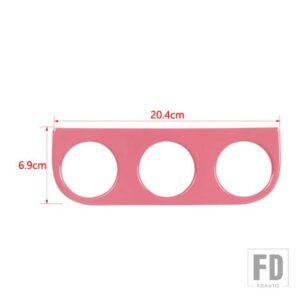 ジープ ラングラー JK 2011-2017 カーインテリア空調スイッチノブパネル装飾カバーアクセサリースタイリング - Pink