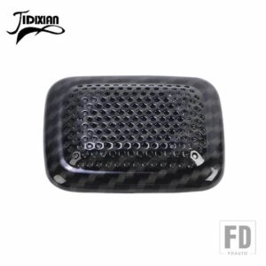 シボレー コロラド 2014 GMC キャニオン 2014-2022 インテリアマイク装飾カバーアクセサリー - carbon fiber grain