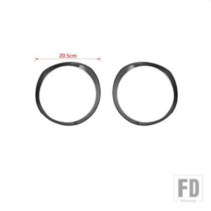 スズキ ランプフードフロントヘッドライトランプ装飾カバー ジムニー 2019-23 アップ外装アクセサリー - carbon fiber grain