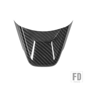 スズキ ジムニー 2019-24 ステアリングホイール装飾カバーインテリアアクセサリー - carbon fiber grain