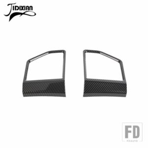 スズキ ジムニー 4 ドア 2019-24 リアドアスピーカー装飾カバーインテリアアクセサリー - carbon fiber grain