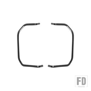 フォード フロントシート調整装飾カバー F150 F-150 2015-20 インテリアアクセサリー - Black Carbon Fiber