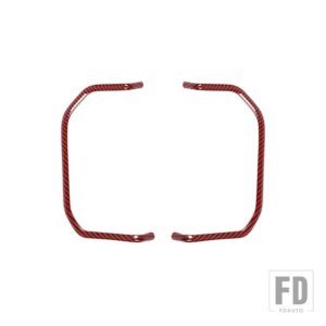 フォード フロントシート調整装飾カバー F150 F-150 2015-20 インテリアアクセサリー - Red Carbon Fiber
