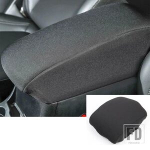 ジープ カーセンターコンソールアームレストボックスクッションパッドカバーグランドチェロキー 2011-20 - Black Cloth
