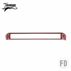 ジープ ラングラー JL グラディエーター JT 2024 2025 車内ダッシュボード空調ベントアウトレット装飾カバー - Red Carbon Fiber