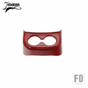 ジープ ラングラー JK 2011-17 車内リアウォーターカップホルダー装飾カバーアクセサリー - Red