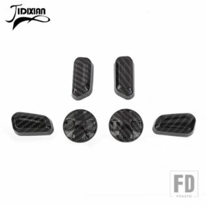 ジープ 車内パワーシート調整ボタン装飾カバーラングラー JL グラディエーター JT 2024 アップアクセサリー - Black Carbon Fiber