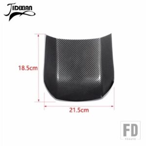 シボレー カマロ 2010-15 アームレストボックスリアパネル装飾カバーインテリアアクセサリー - carbon fiber grain