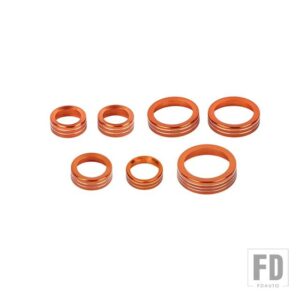 フォード カーエアコンオーディオ四輪駆動ヘッドライトギアスイッチノブ装飾リングブロンコスポーツ 2021UP - Orange