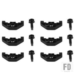 ジープ ラングラー JK 2007-17 ルーフネジキットアクセサリー - black 12 pcs