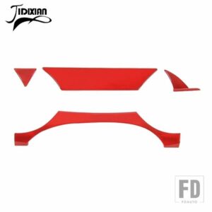 フォード 車インテリアダッシュボードインパネ装飾カバーマスタング 2015-18 カーアクセサリースタイリング - Red