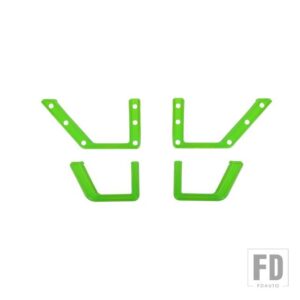 フォード ブロンコ 2021-24 ドア収納ネットポケットフレーム装飾カバーインテリアアクセサリー - light green
