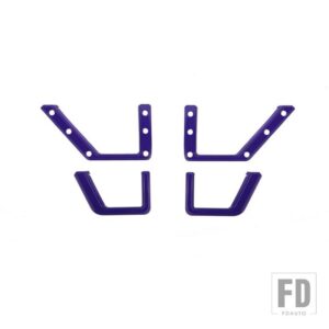 フォード ブロンコ 2021-24 ドア収納ネットポケットフレーム装飾カバーインテリアアクセサリー - PURPLE