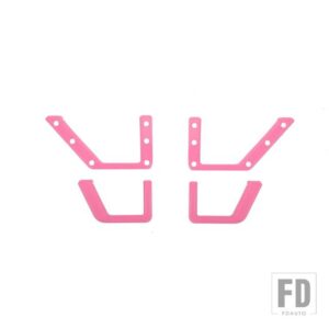 フォード ブロンコ 2021-24 ドア収納ネットポケットフレーム装飾カバーインテリアアクセサリー - Pink