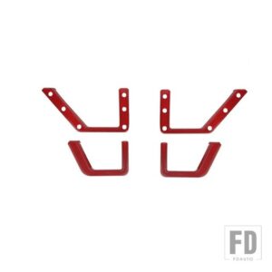 フォード ブロンコ 2021-24 ドア収納ネットポケットフレーム装飾カバーインテリアアクセサリー - Red Carbon Fiber