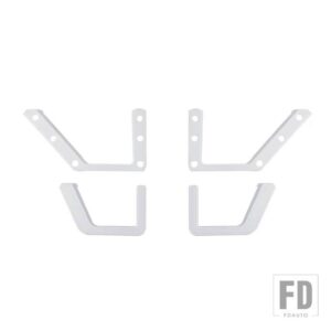 フォード ブロンコ 2021-24 ドア収納ネットポケットフレーム装飾カバーインテリアアクセサリー - White
