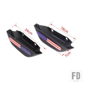 ジープ 片付けフロントドアハンドル収納ボックス ラングラー JL グラディエーター JT 2018 2021-24 アップ用 - Flag