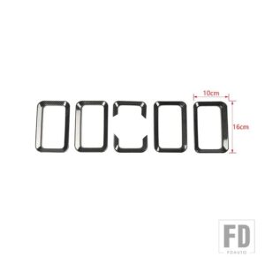 スズキ フロントグリルグリル装飾カバー ジムニー 2019-24 アップ外装アクセサリー - carbon fiber grain