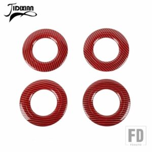 ルーフトップエアベントアウトレット装飾カバーダッジデュランゴ 2011-23 - Red Carbon Fiber