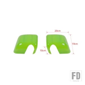 ジープ ABS リアビューバックミラーシェル装飾カバーラングラー JK 2007-2017 外装アクセサリー - light green