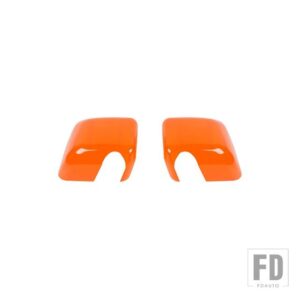 ジープ ABS リアビューバックミラーシェル装飾カバーラングラー JK 2007-2017 外装アクセサリー - Orange