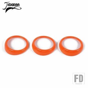 フォード 車中央制御空調エアアウトレット装飾カバー MUSTAND 2015-2023 インテリアアクセサリー - Orange