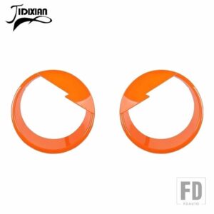 ジープ ラングラー JK 2007-17 ヘッドライトライトランププロテクター装飾カバー - B1 orange