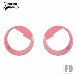 ジープ ラングラー JK 2007-17 ヘッドライトライトランププロテクター装飾カバー - B1 pink