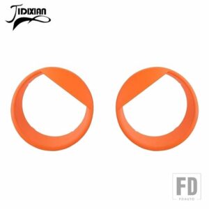 ジープ ラングラー JK 2007-17 ヘッドライトライトランププロテクター装飾カバー - A1 orange