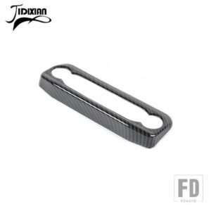 フォード ブロンコスポーツ 2021-24 2025 カーインテリアセンターコンソールナビゲーション CD パネル装飾カバー - carbon fiber grain