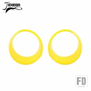 ジープ 車外装ヘッドライトライトランプ装飾カバーラングラー JL グラディエーター JT 2024 2025 - Yellow