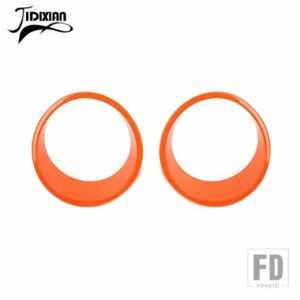ジープ 車外装ヘッドライトライトランプ装飾カバーラングラー JL グラディエーター JT 2024 2025 - Orange