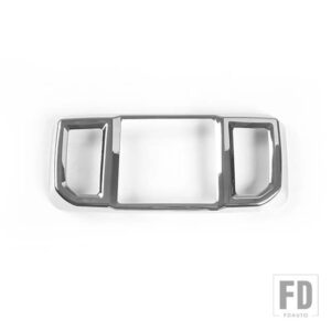 フォード ABS 車アームレストボックスリア空調ベントアウトレットパネル装飾フレームカバー F150 2015-2020 アクセサリー - Chrome