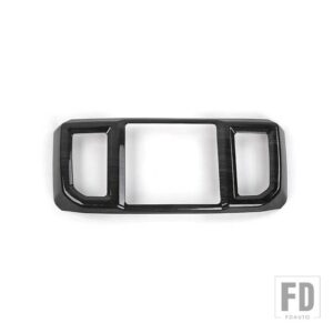 フォード ABS 車アームレストボックスリア空調ベントアウトレットパネル装飾フレームカバー F150 2015-2020 アクセサリー - Black Wood Grain