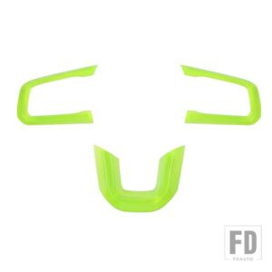 ジープ ラングラー JL グラディエーター JT 2018-24 ステアリングホイール装飾カバーアクセサリー - Green