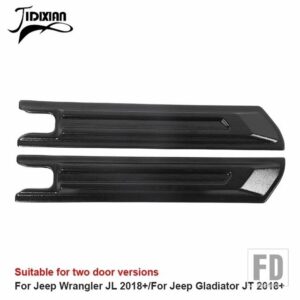 ジープ 車体ドアアンチスクラッチガードプレート装飾カバーラングラー JL グラディエーター JT 2018 2019 2021 2020-23 アップ - black 2 door